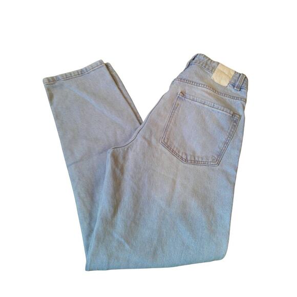 Zara Women’s High Rise Mom Jeans Size 4 Light Wash Tapered Leg Denim - Picture 10 of 12